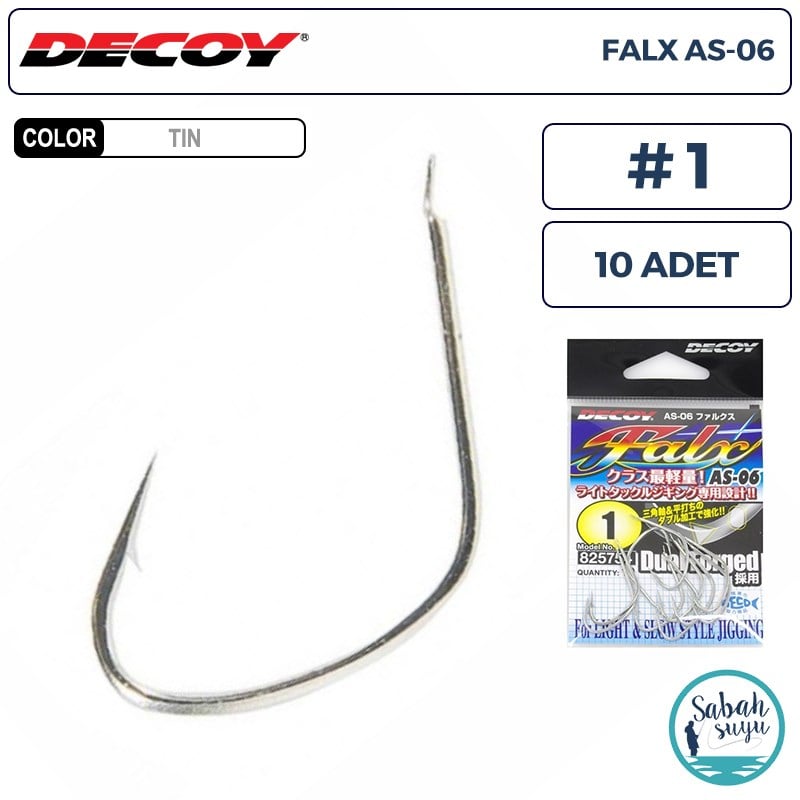 Decoy AS-06 Falx Jigging Asist İğne TIN #1 (10 Adet)
