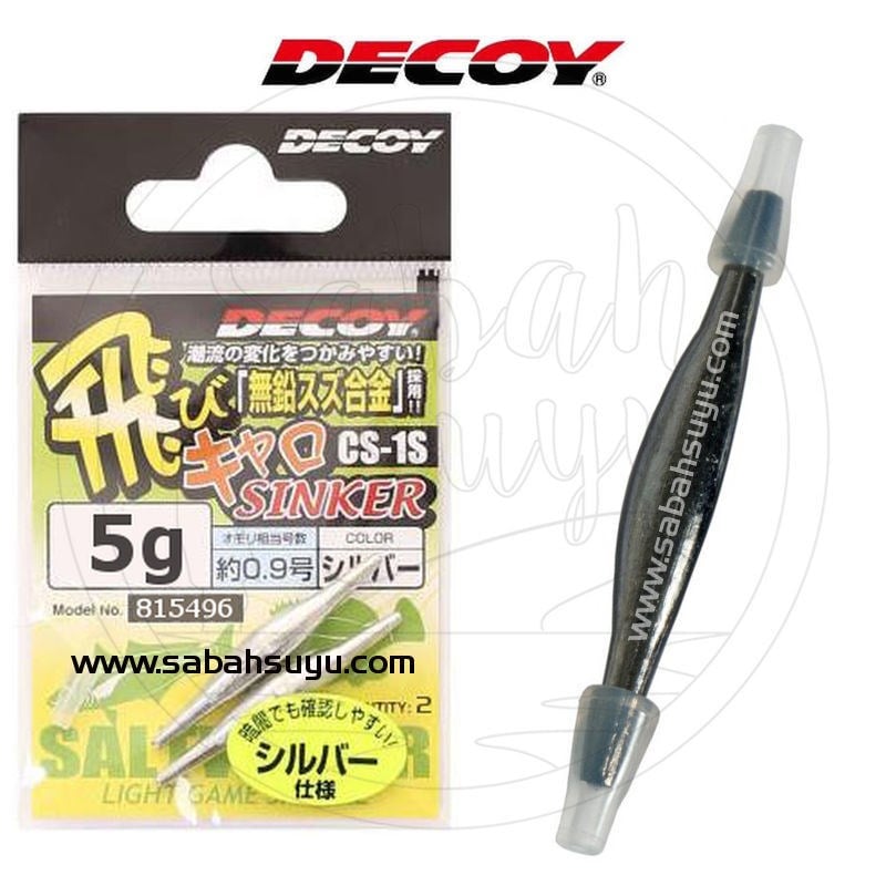 Decoy CS-1S Tobicalo Sinker LRF Sıyırtma Kurşunu Gümüş 5.0gr (2 Adet)