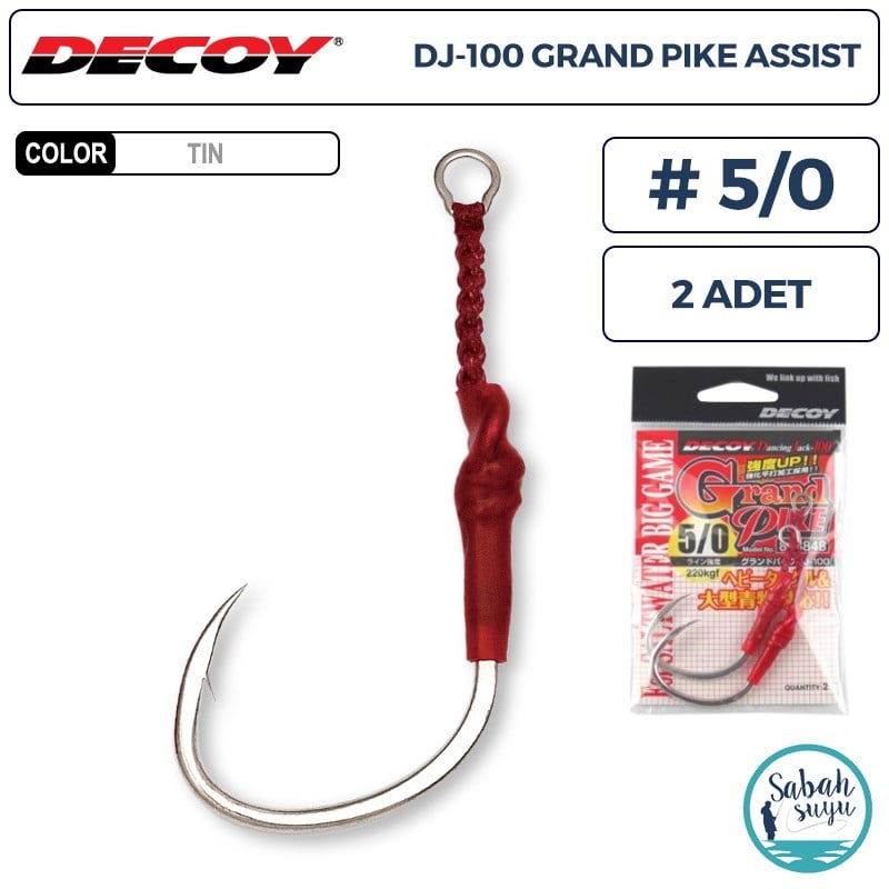 Decoy DJ-100 Grand Pike Tekli Asist İğnesi #5/0 (2 Adet)