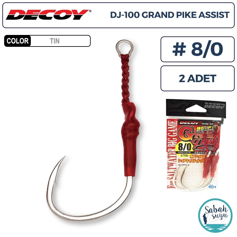 Decoy DJ-100 Grand Pike Tekli Asist İğnesi #8/0 (2 Adet)