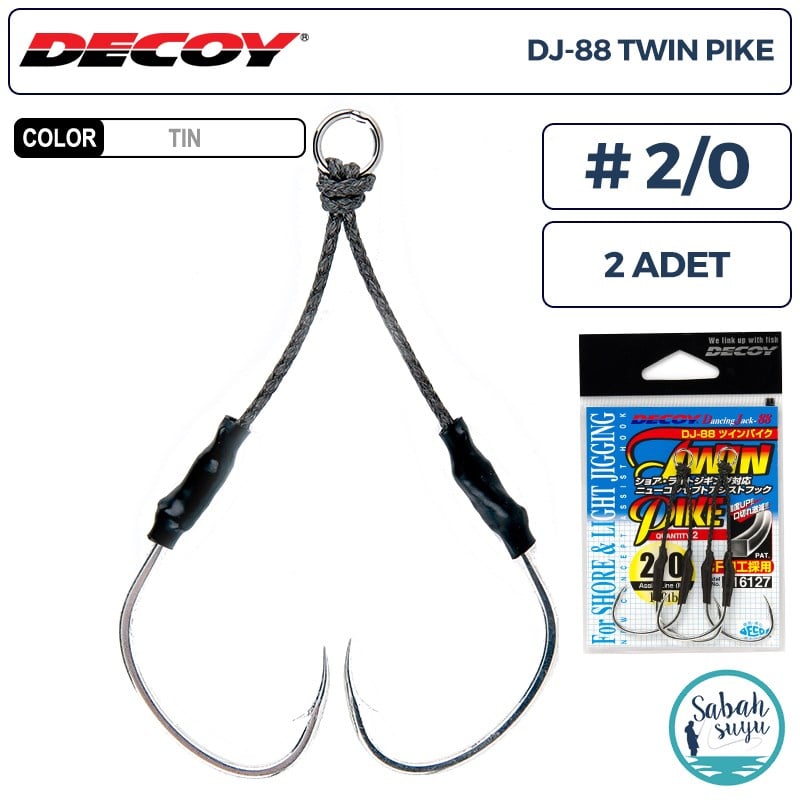 Decoy DJ-88 Twin Pike Çiftli Asist İğnesi #2/0 (2 Adet)
