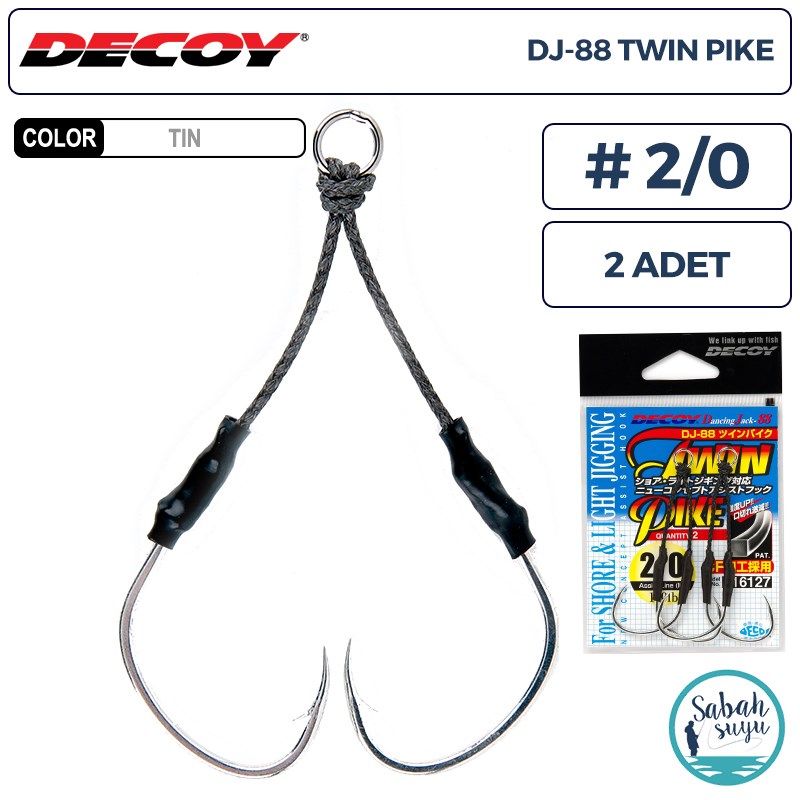 Decoy DJ-88 Twin Pike Çiftli Asist İğnesi #2/0 (2 Adet)