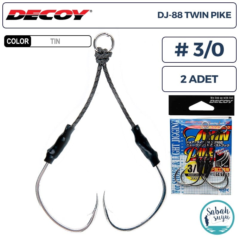 Decoy DJ-88 Twin Pike Çiftli Asist İğnesi #3/0 (2 Adet)