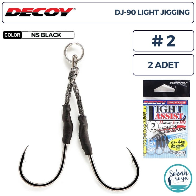 Decoy DJ-90 Light Jigging Çiftli Asist İğnesi #2 (2 Adet)