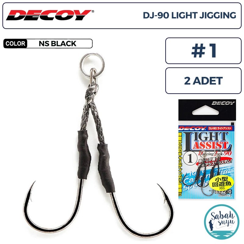 Decoy DJ-90 Light Jigging Çiftli Asist İğnesi #1 (2 Adet)