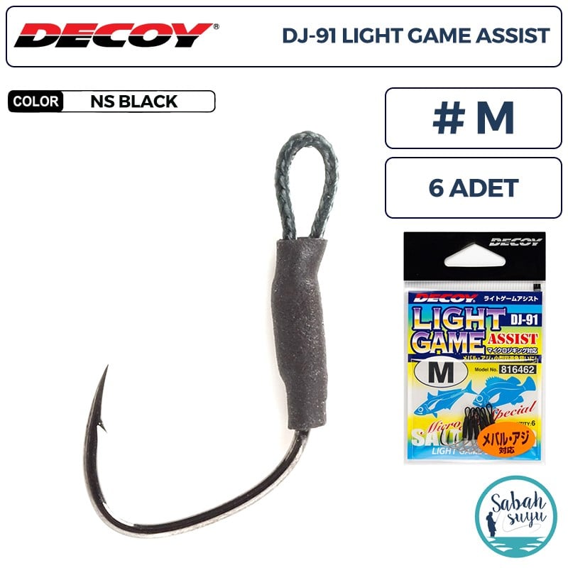 Decoy DJ-91 Light Game Tekli Asist İğnesi #M (6 Adet)