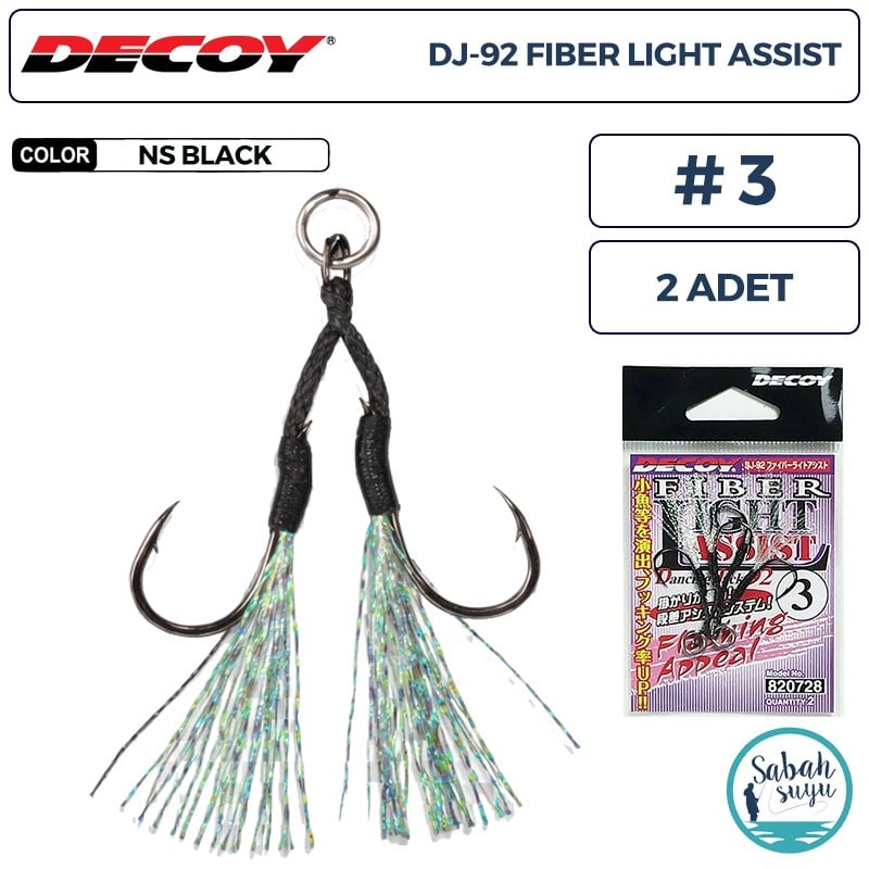 Decoy DJ-92 Fiber Tüylü Çiftli Asist İğnesi #3 (2 Adet)