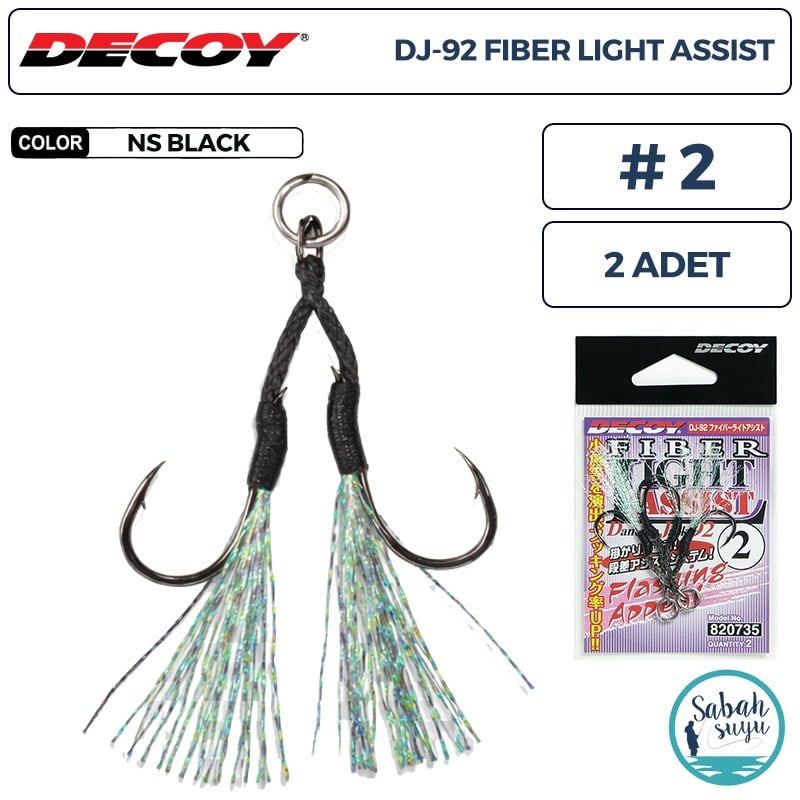 Decoy DJ-92 Fiber Tüylü Çiftli Asist İğnesi #2 (2 Adet)