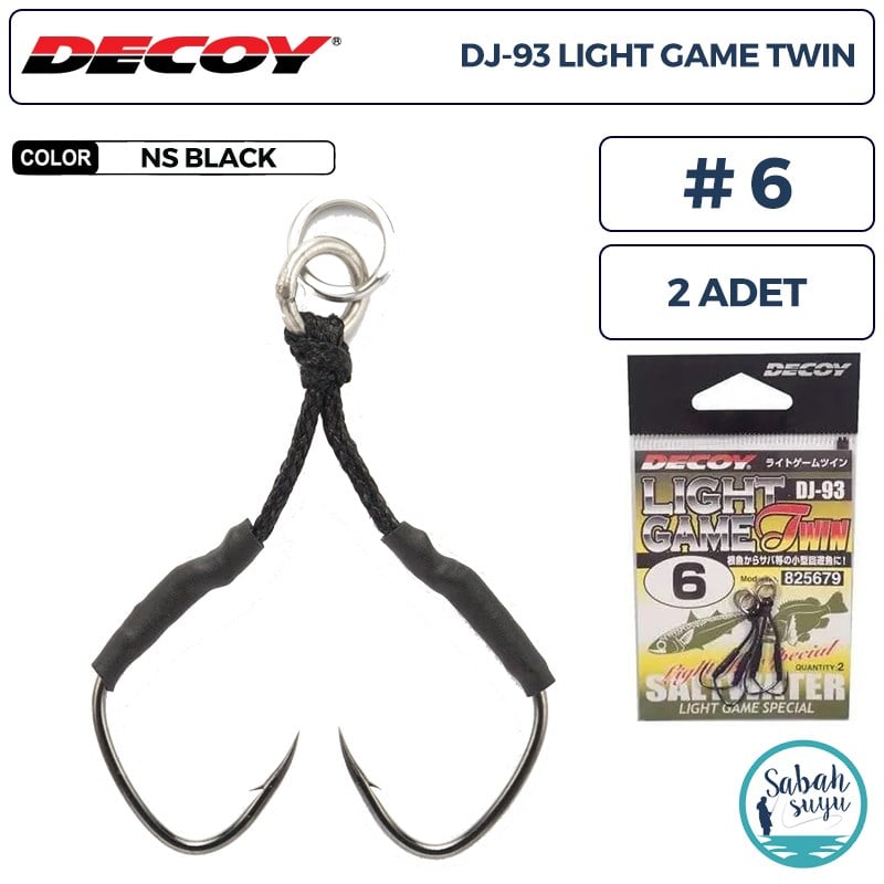 Decoy DJ-93 Light Game Çiftli Asist İğnesi #6 (2 Adet)