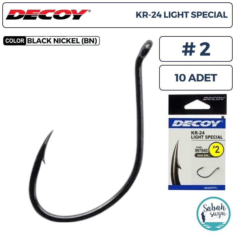 Decoy KR-24 Light Special Delikli Olta İğnesi BN #2 (10 Adet)