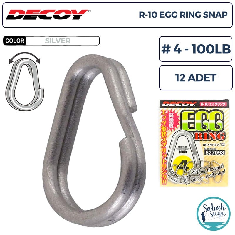 Decoy R-10 Egg Ring Halka #4 100lb (12 Adet)