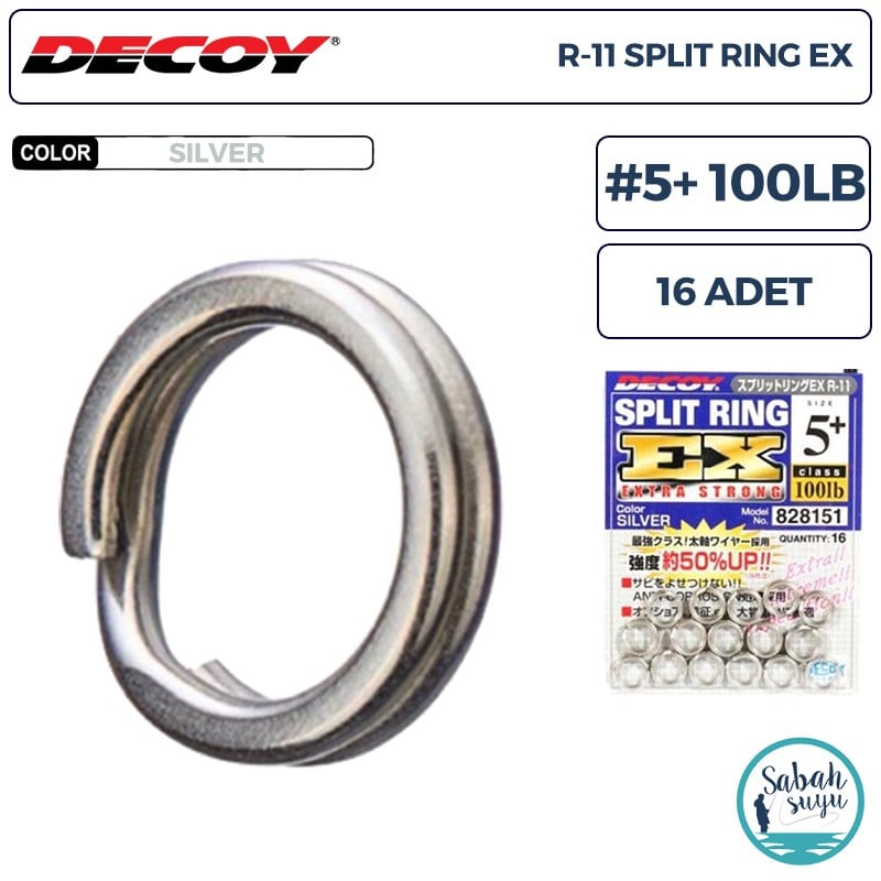 Decoy R-11 Split Ring EX Halka #5+ 100lb (16 Adet)