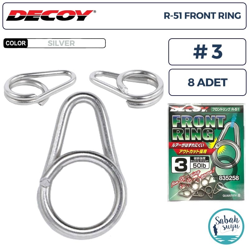 Decoy R-51 Front Ring Ön Halka #3 50lb (8 Adet)