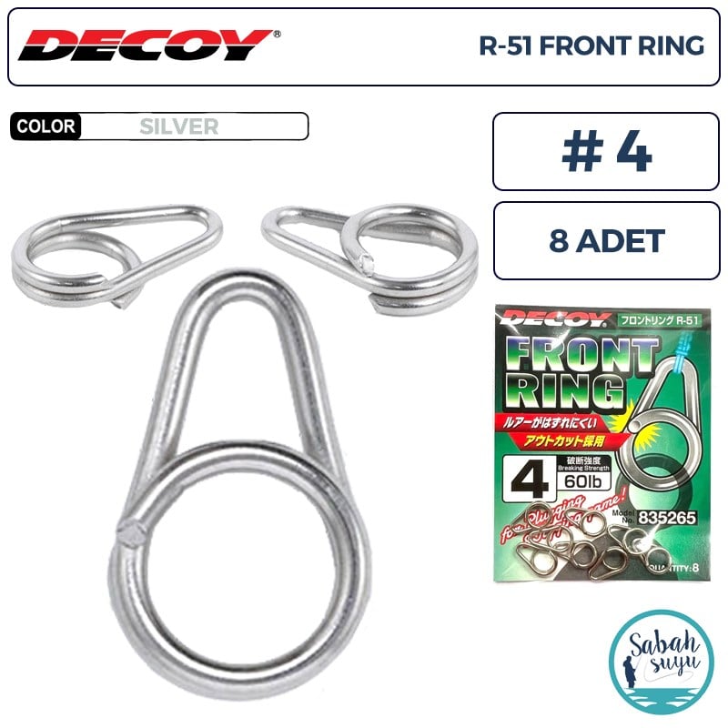 Decoy R-51 Front Ring Ön Halka #4 60lb (8 Adet)