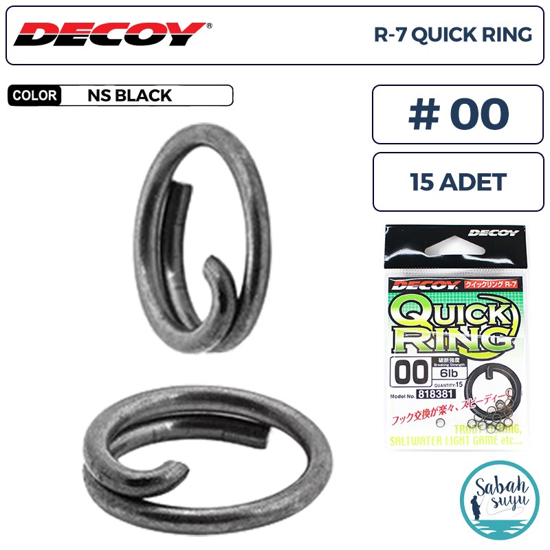 Decoy R-7 Quick Ring Halka BN #00 6lb (15 Adet)