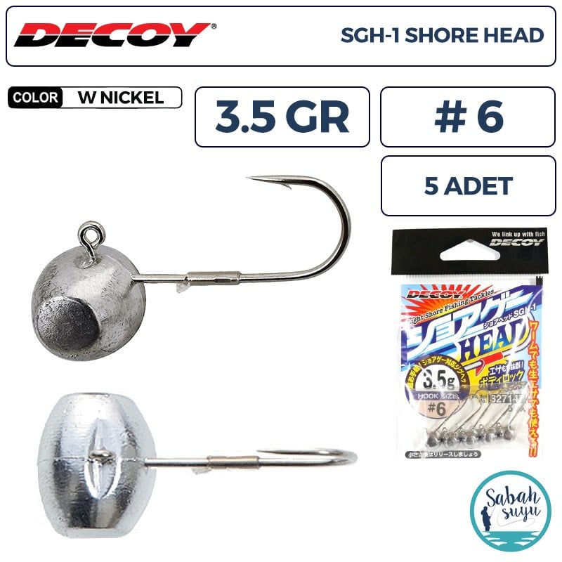 Decoy SGH-1 Shore Jighead 3.5gr #6 WN (5 Adet)