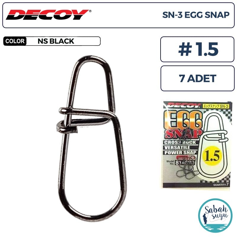 Decoy SN-3 Egg Snap Klips #1.5 38lb (7 Adet)