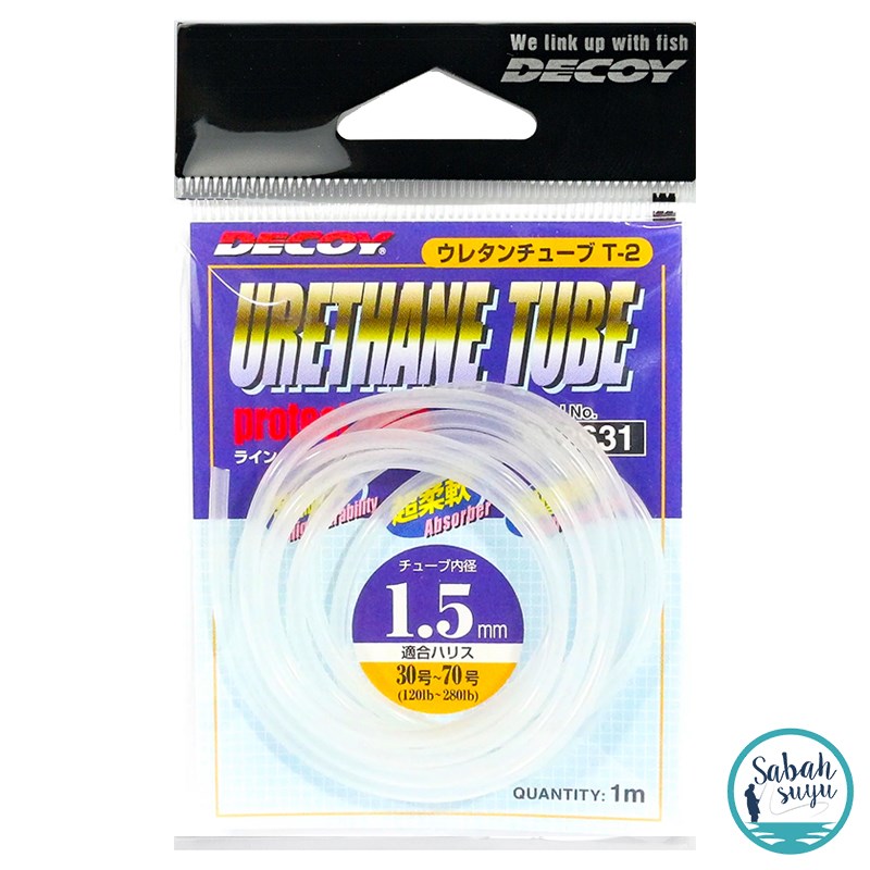 Decoy T-2 Urethane Tube Makaron 1.5mm 1mt Şeffaf