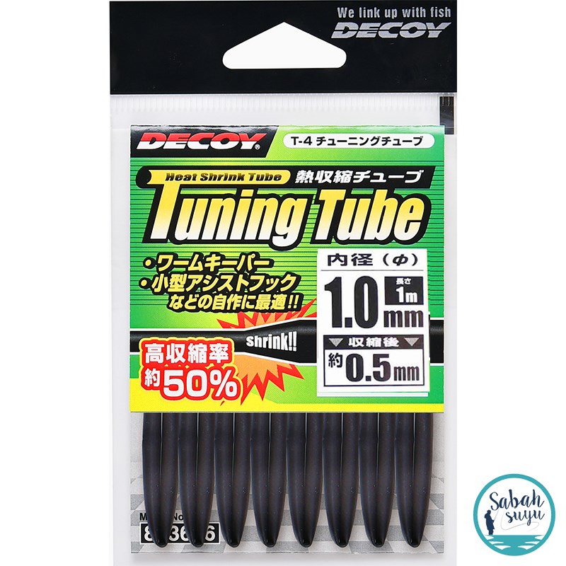 Decoy T-4 Tuning Tube Makaron 1.0mm 1mt Siyah