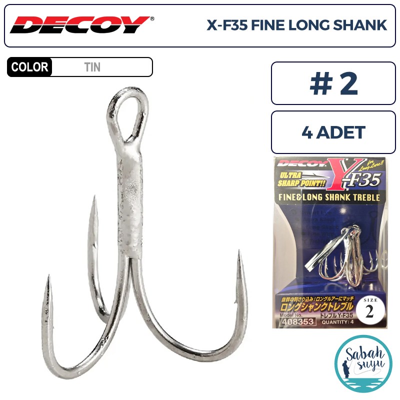 Decoy Y-F35 Üçlü İğne TIN #2 (4 Adet)