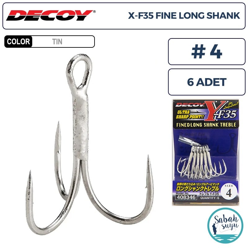 Decoy Y-F35 Üçlü İğne TIN #4 (6 Adet)
