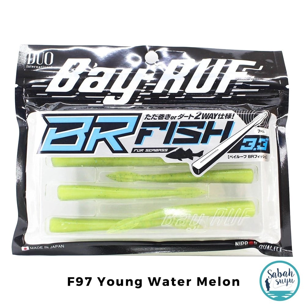 Duo Bay Ruf BR Fish 3.3 Silikon Kuyruk 8.3 cm F097 Young Water Melon (7 Adet)