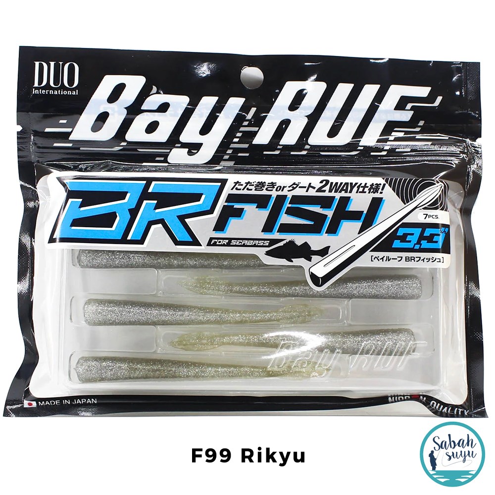 Duo Bay Ruf BR Fish 3.3 Silikon Kuyruk 8.3 cm F099 Rikyu (7 Adet)