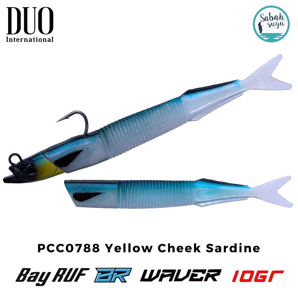 Duo Bay Ruf BR Waver ZN 10gr 13.5cm Combo (2+1) PCC0788 Yellow Cheek Sardine
