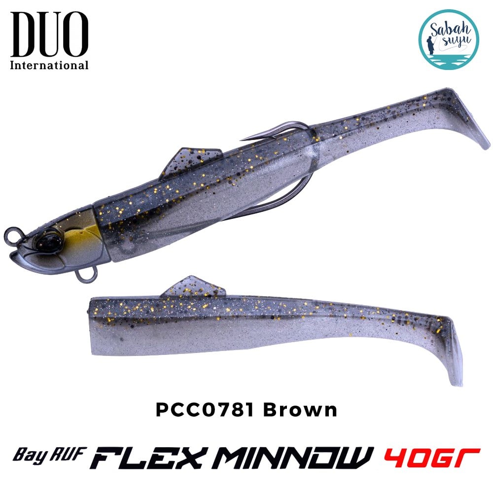 Duo Bay Ruf Flex Minnow ZN 40gr 16.5cm Combo (2+1) PCC0781 Brown