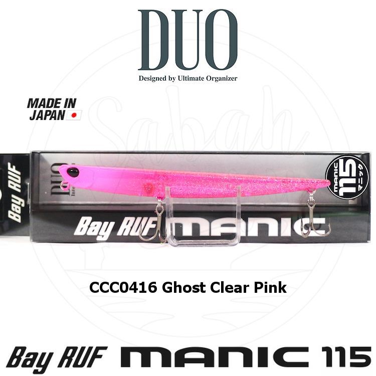 Duo Bay Ruf Manic 115 CCC0416 Ghost Clear Pink Sahte Balık