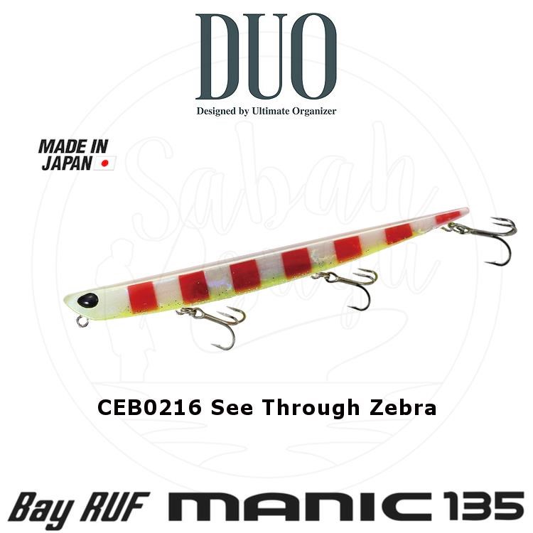 Duo Bay Ruf Manic 135 CEB0216 See Through Zebra