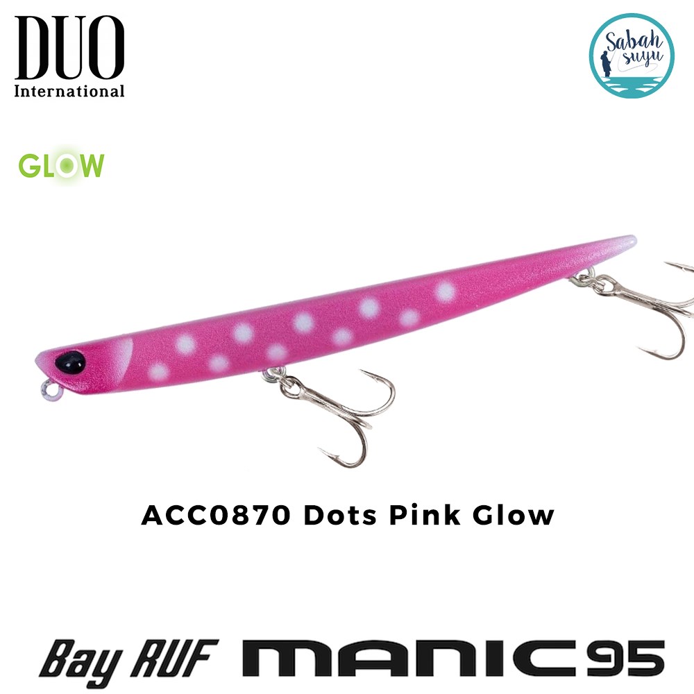 Duo Bay Ruf Manic 95 ACC0870 Dots Pink Glow