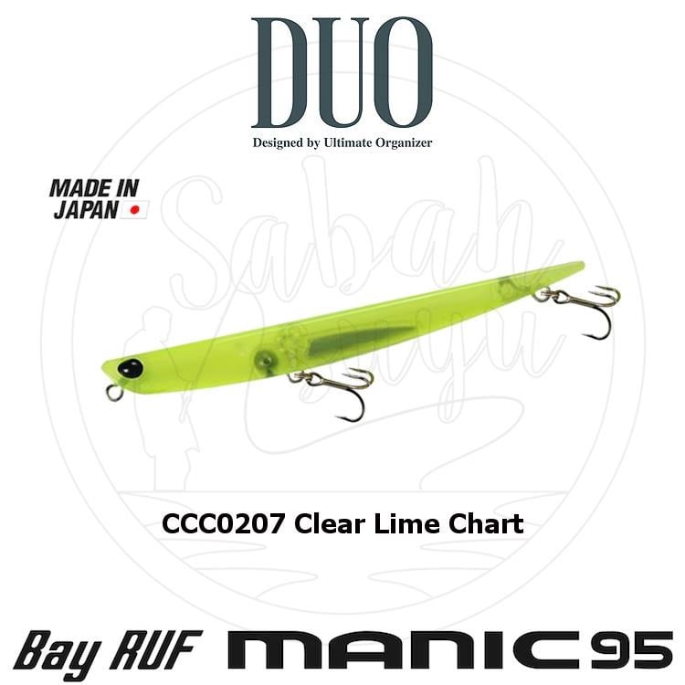 Duo Bay Ruf Manic 95 CCC0207 Clear Lime Chart