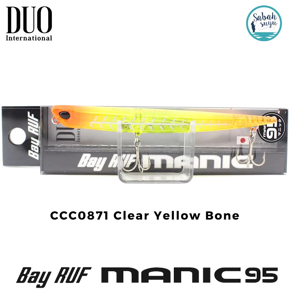Duo Bay Ruf Manic 95 CCC0871 Clear Yellow Bone