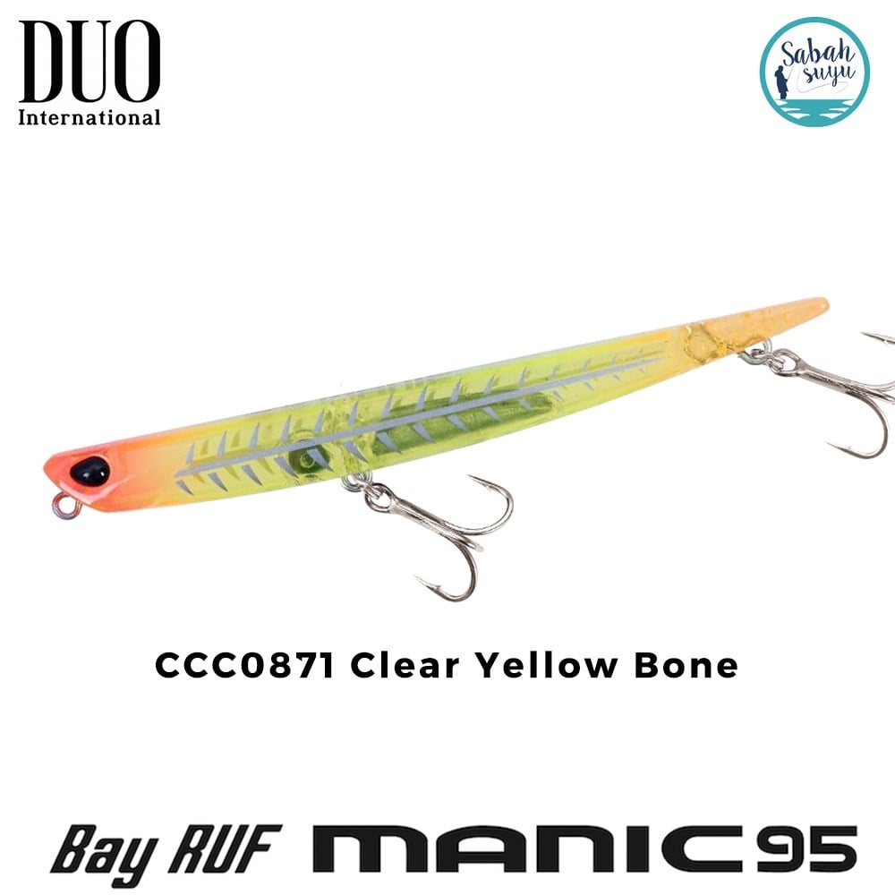 Duo Bay Ruf Manic 95 CCC0871 Clear Yellow Bone