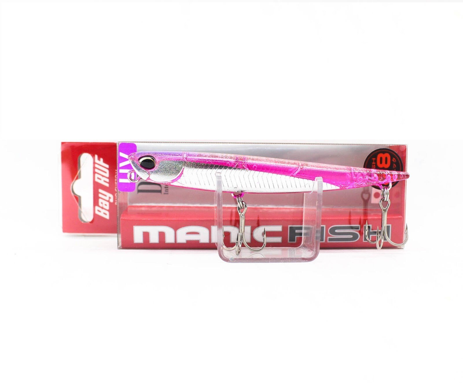 Duo Bay Ruf Manic Fish 88 CSI0620 UV Clear Pink Silver Flash