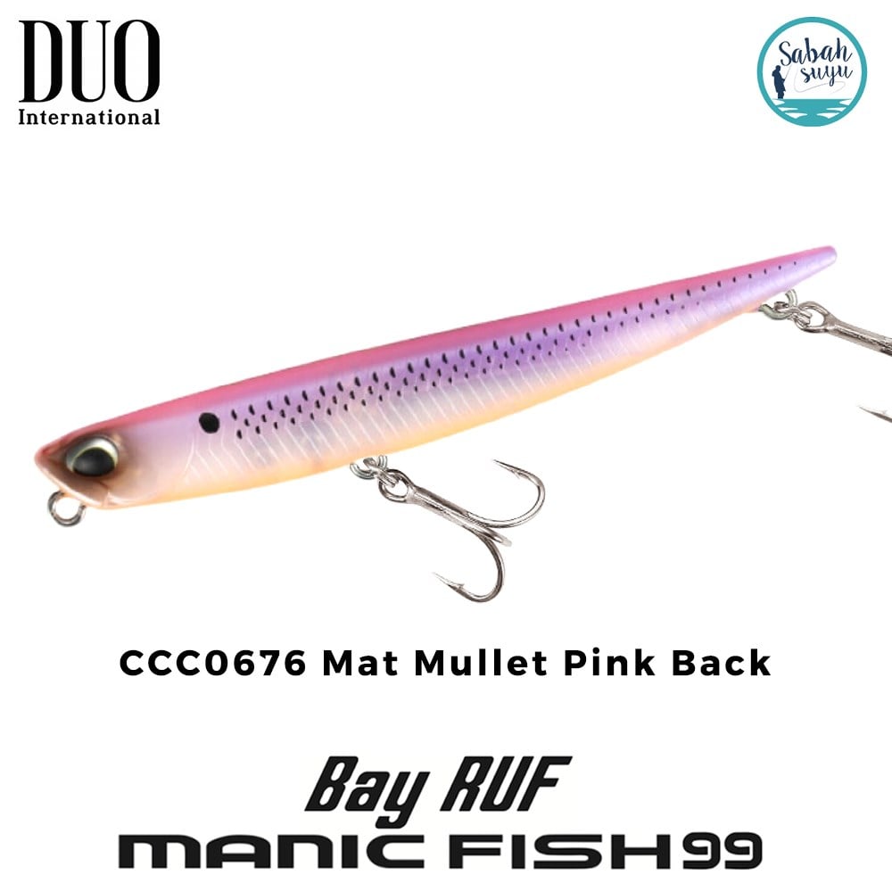 Duo Bay Ruf Manic Fish 99 CCC0676 Mat Mullet Pink Back