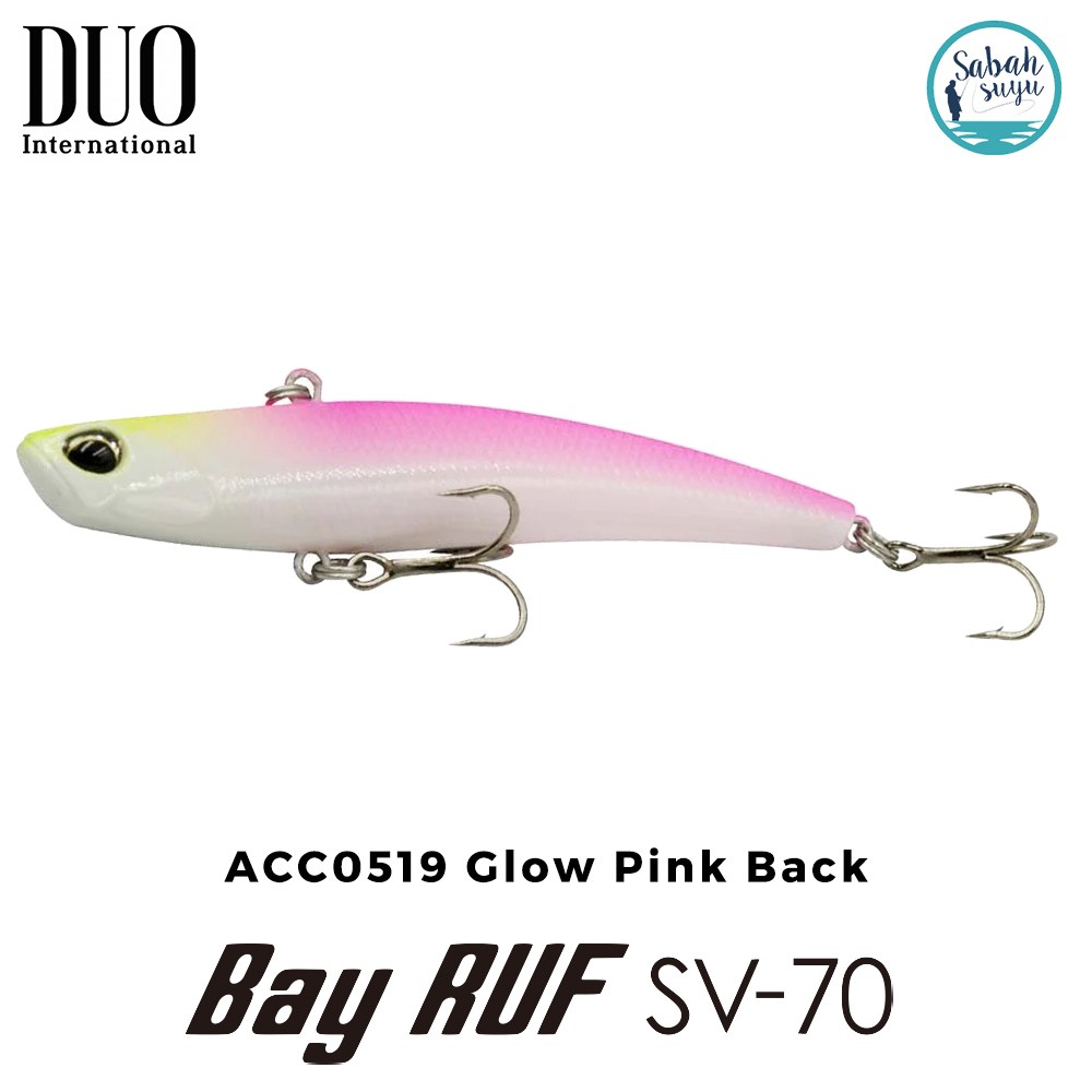 Duo Bay Ruf SV 70 7cm 11gr ACC0519 Glow Pink Back Vibrasyon Maket Balık