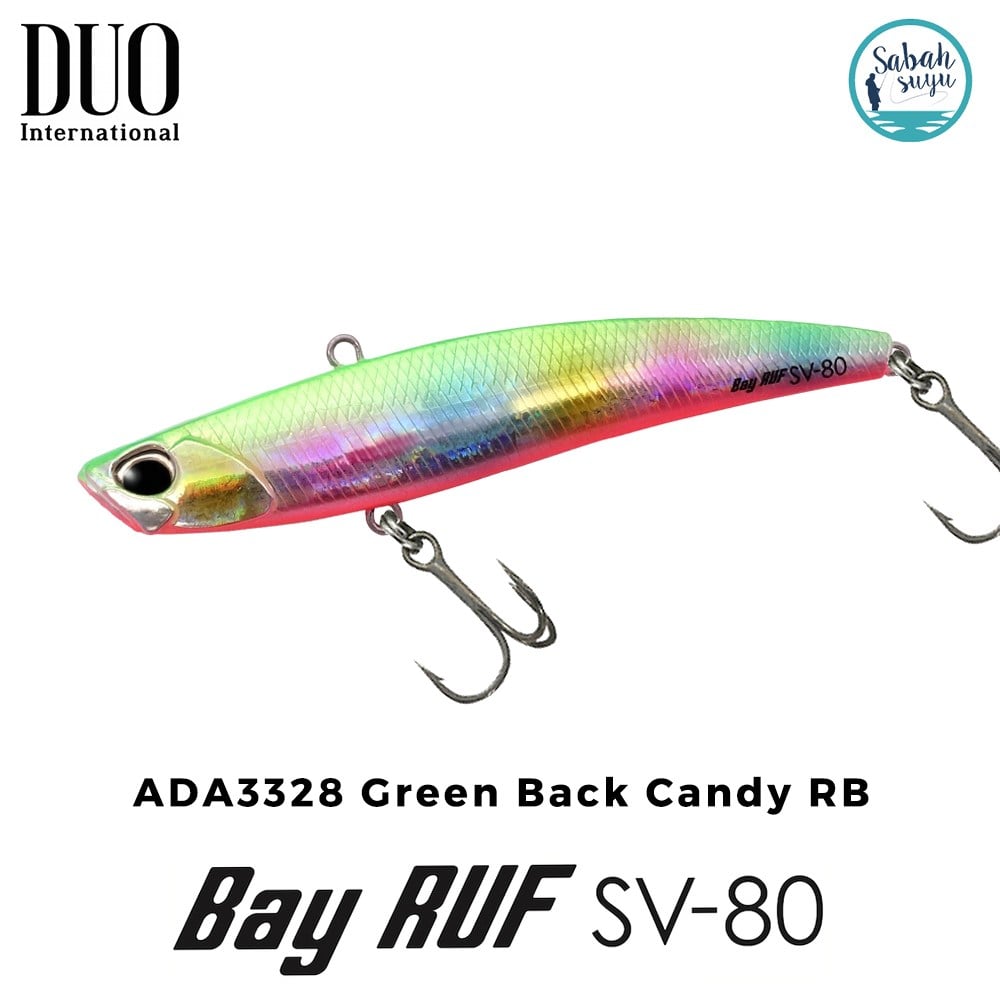 Duo Bay Ruf SV 80 8cm 15gr ADA3328 Green Back Candy RB Vibrasyon Maket Balık