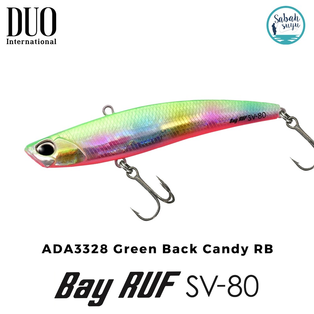 Duo Bay Ruf SV 80 8cm 15gr ADA3328 Green Back Candy RB Vibrasyon Maket Balık