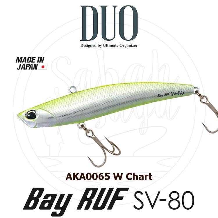 Duo Bay Ruf SV 80 8cm 15gr AKA0065 W Chart Vibrasyon Maket Balık