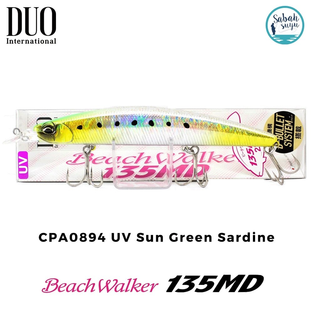 Duo Beach Walker 135MD CPA0894 UV Sun Green Sardine Maket Balık