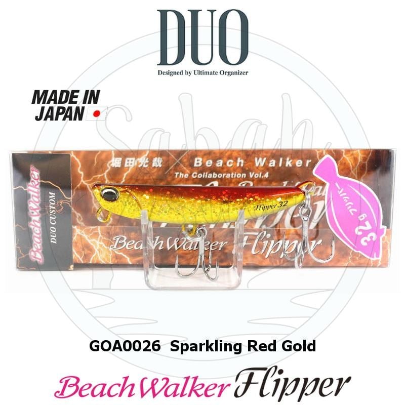Duo Beach Walker Flipper 32 Jig GOA0026 Sparkling Red Gold