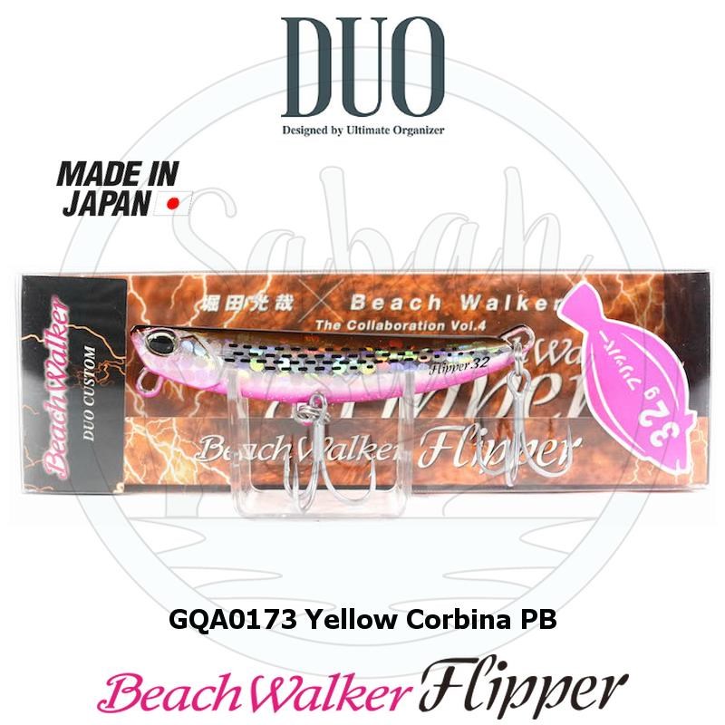 Duo Beach Walker Flipper 32 Jig Sahte Yem GQA0173 Yellow Corbina PB