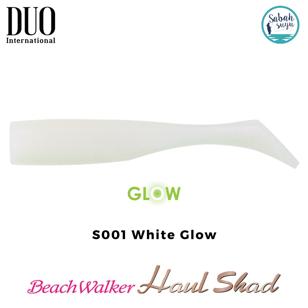 Duo Beach Walker Haul Shad Silikon Kuyruk 9.5 cm S001 White Glow