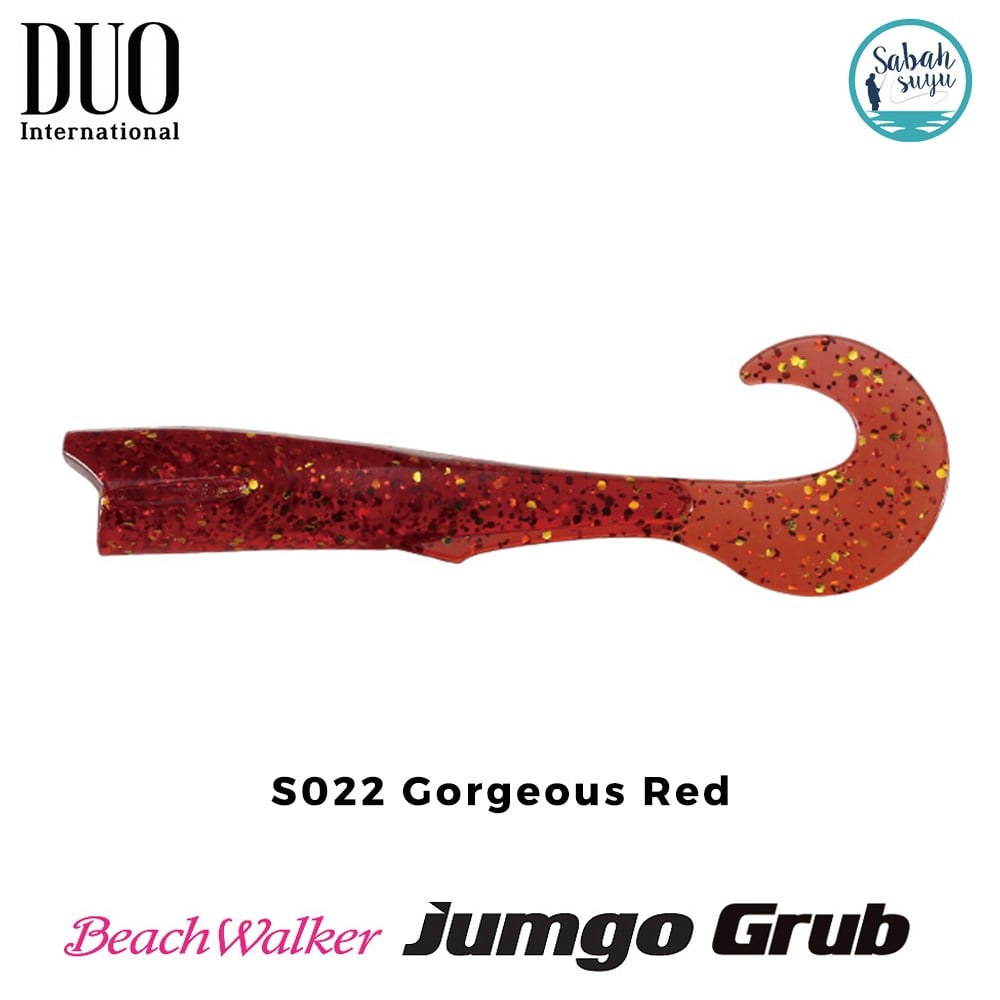 Duo Beach Walker Jumgo Grub Kuyruk 8cm S022 Gorgeous Red (X5)