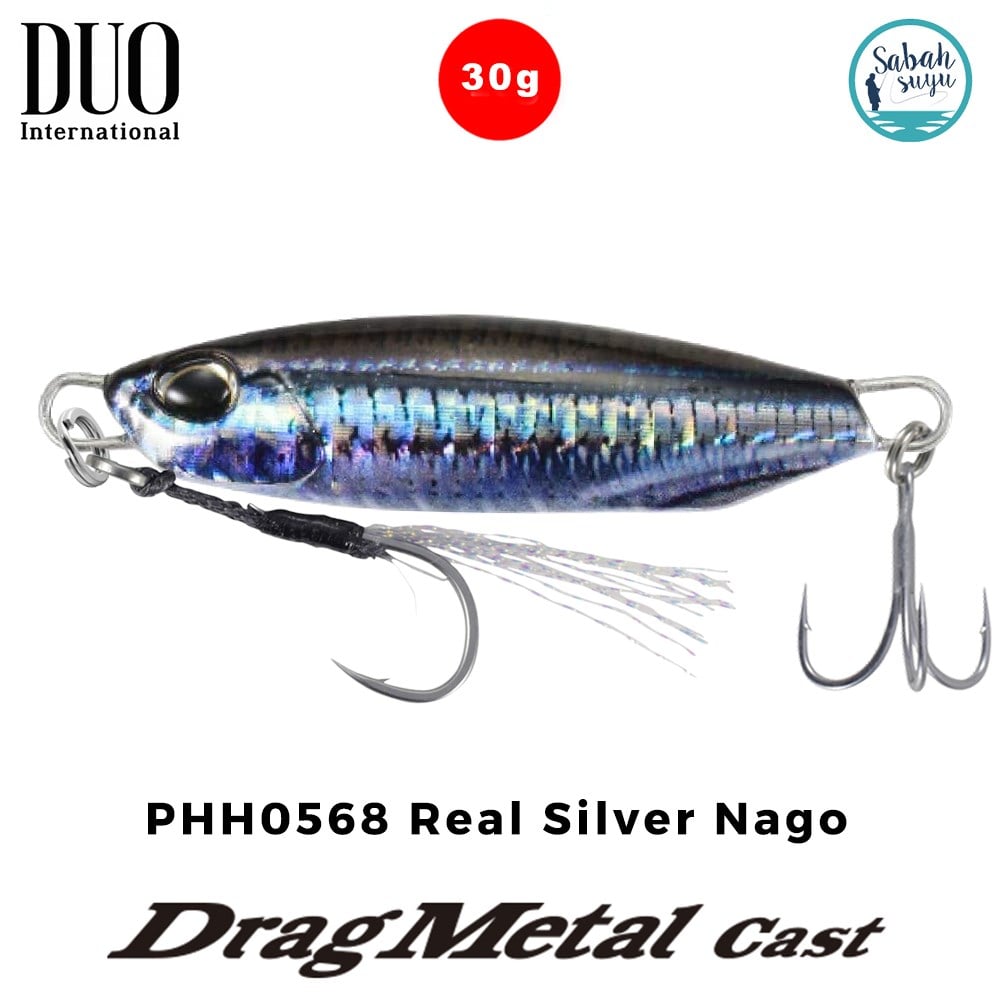 Duo Drag Metal Cast Jig 30gr. PHH0568 Real Silver Nago