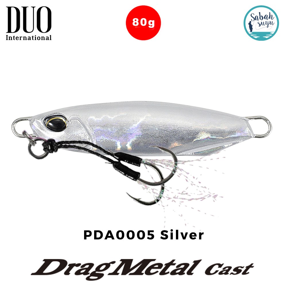 Duo Drag Metal Cast Jig 80gr. PDA0005 Silver
