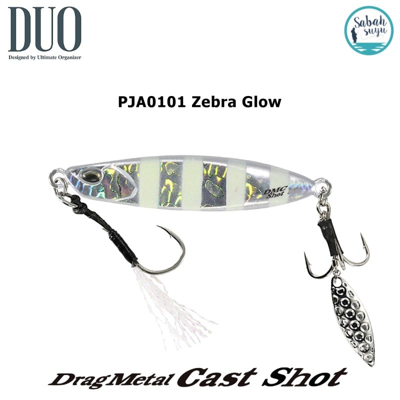 Duo Drag Metal Cast Shot Jig 40gr. PJA0101 Zebra Glow