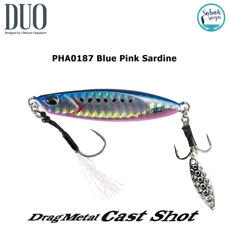 Duo Drag Metal Cast Shot Jig 40gr. PHA0187 Blue Pink Sardine